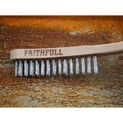 Faithfull Heavy-Duty Scratch Brush, Two Row