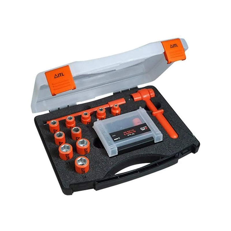 Itl Insulated Insulated 1/4in Drive Socket Set, 24 Piece