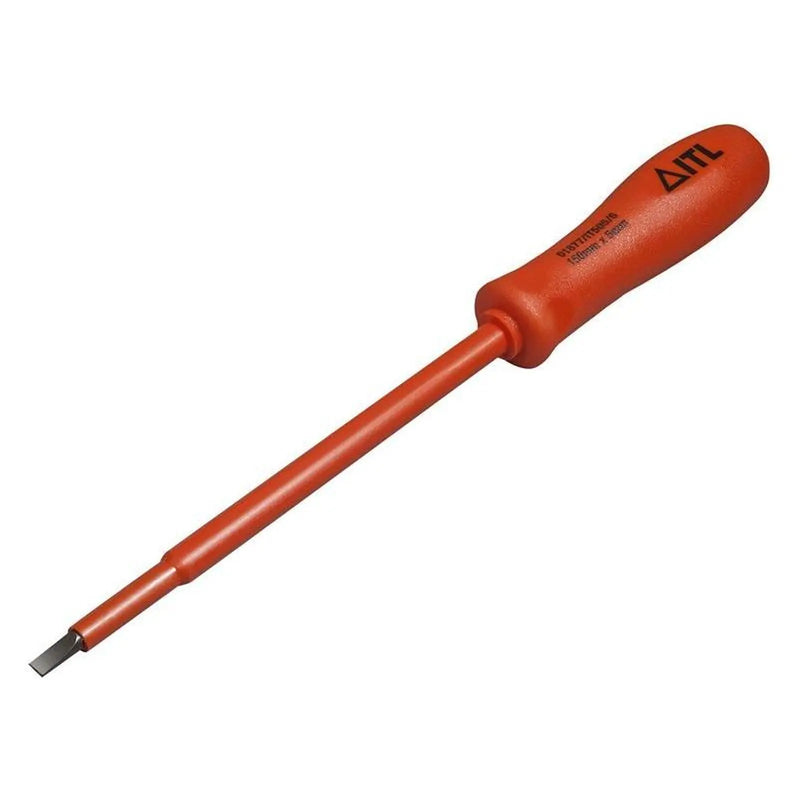 Itl Insulated Insulated Slim Slotted Screwdriver 150 x 8mm