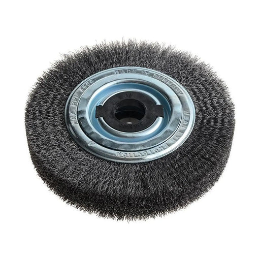 Lessmann Wheel Brush D200mm x W40-45 x 80 Bore Steel Wire 0.30 + Adaptors Set 4 +1