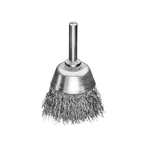 Lessmann Cup Brush with Shank D40mm x H15mm, 0.30 Steel Wire