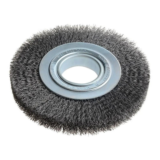 Lessmann Wheel Brush D178mm x W23-25 x 50 Bore Steel Wire 0.30 + Adaptors Set 3