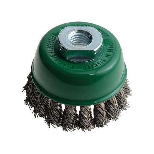Lessmann Knot Cup Brush 65mm M14x2.0, 0.50 Stainless Steel Wire