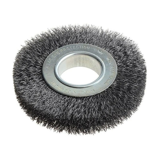 Lessmann Wheel Brush D125mm x W20-22 x 40 Bore Steel Wire 0.30 + Adaptors Set 2