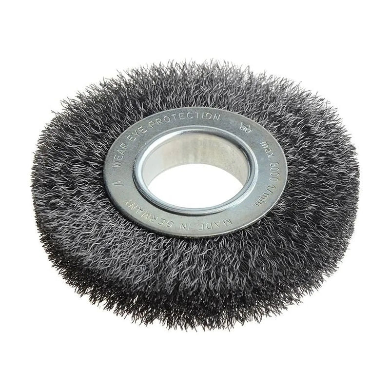 Lessmann Wheel Brush D125mm x W20-22 x 40 Bore Steel Wire 0.30 + Adaptors Set 2