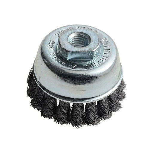Lessmann Knot Cup Brush 65mm M14x2.0, 0.35 Steel Wire