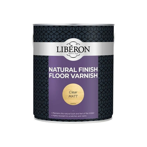 Liberon Natural Finish Floor Varnish Clear Matt 2.5 litre