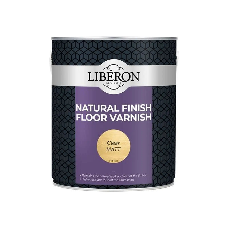 Liberon Natural Finish Floor Varnish Clear Matt 2.5 litre