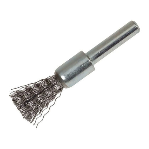 Lessmann End Brush with Shank 12 x 60mm, 0.30 Steel Wire