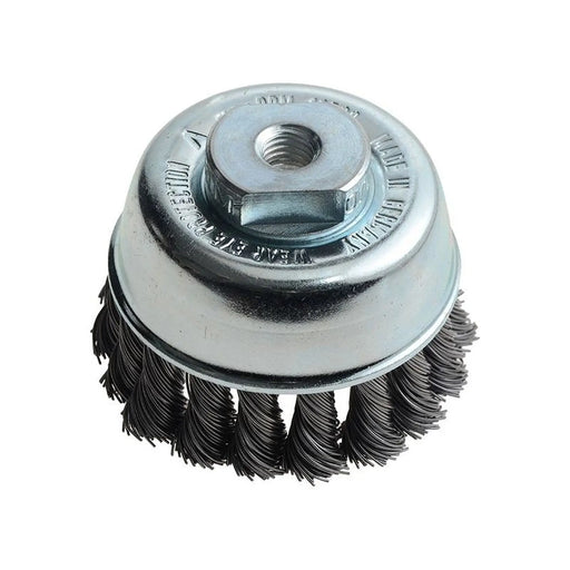 Lessmann Knot Cup Brush 65mm M10x2.0, 0.50 Steel Wire