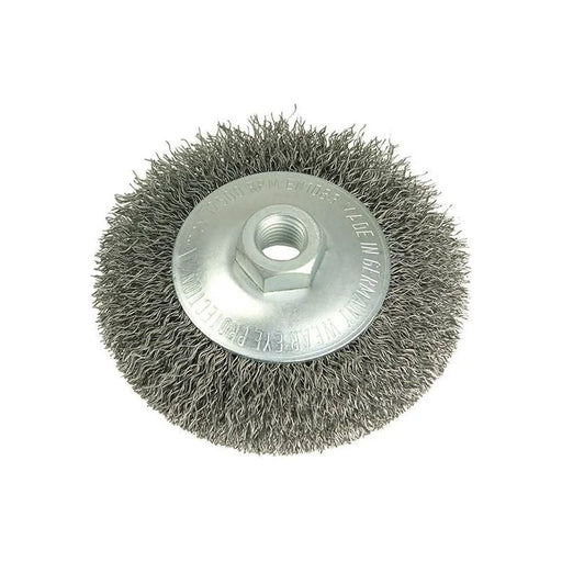 Lessmann Conical Bevel Brush 100mm x M14 Bore, 0.35 Steel Wire