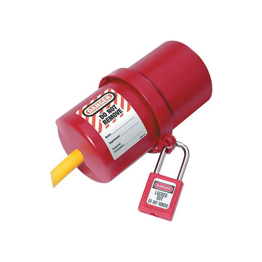 Master Lock Lockout Electrical Plug Cover Large for 240V - 550V