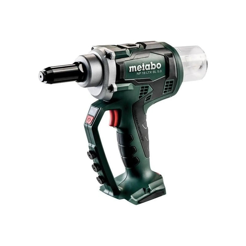 Metabo NP 18 LTX BL 5.0 Brushless Rivet Gun + metaBOX 18V Bare Unit