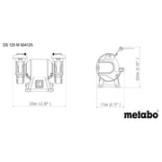 Metabo DS 125 M Bench Grinder 2000W 240V
