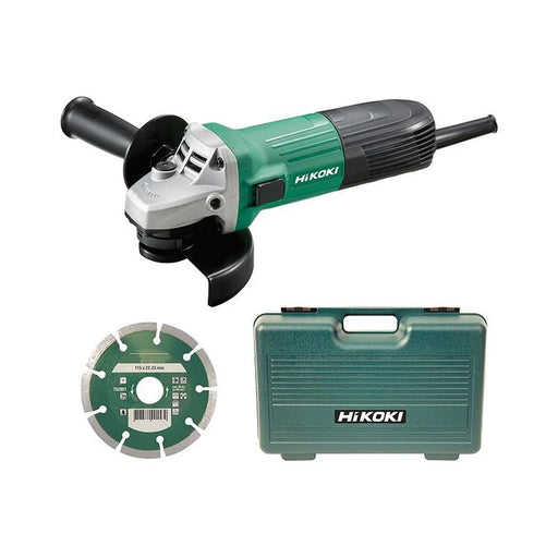 Hikoki G12STX/J7 Angle Grinder 115mm Diamond Blade & Case 600W 240V