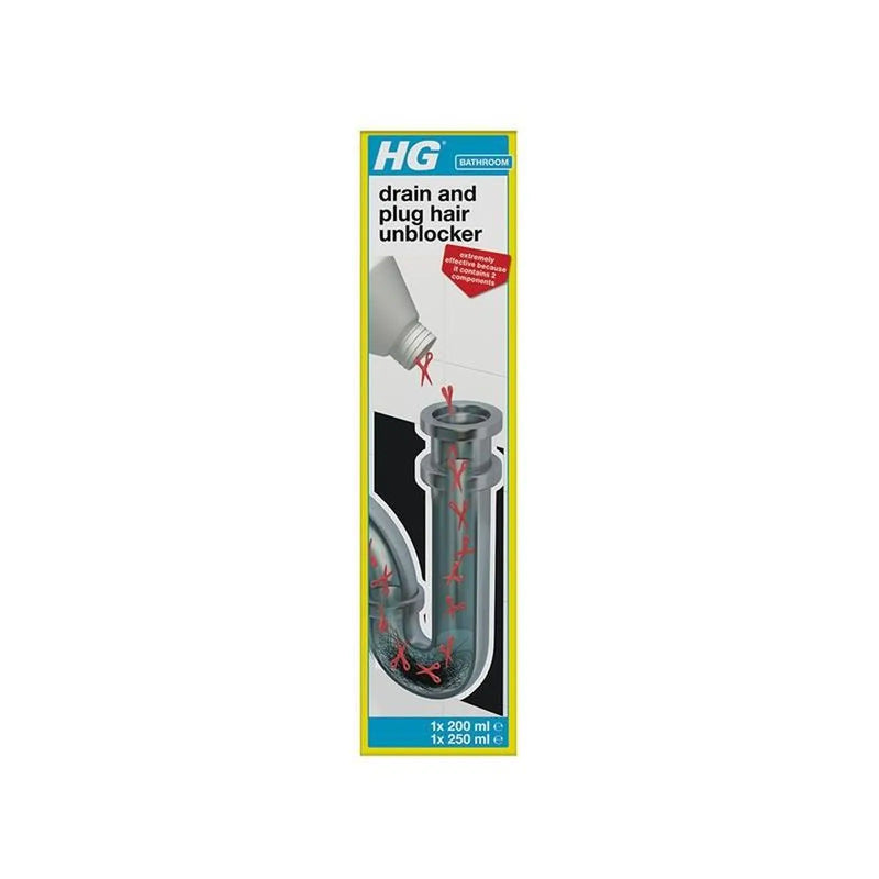 Hg Drain and Plug Hair Unblocker 450ml