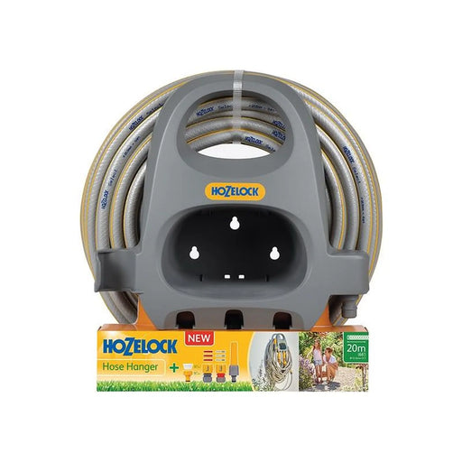 Hozelock 2364 Hose Hanger with 20m Hose & Fittings