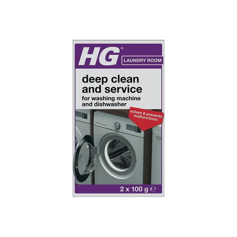Hg Deep Clean & Service for Washing Machines & Dishwashers 200g