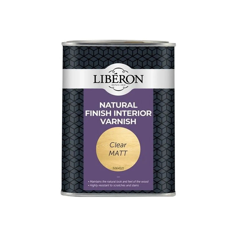 Liberon Natural Finish Interior Varnish Clear Matt 1 litre