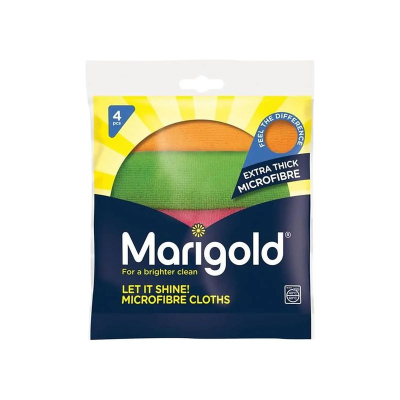 Marigold Let It Shine! Microfibre Cloths x 4