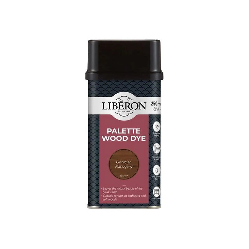 Liberon Palette Wood Dye Georgian Mahogany 250ml
