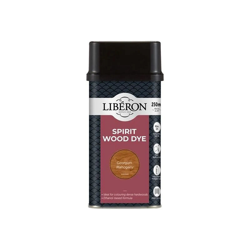 Liberon Spirit Wood Dye Georgian Mahogany 250ml