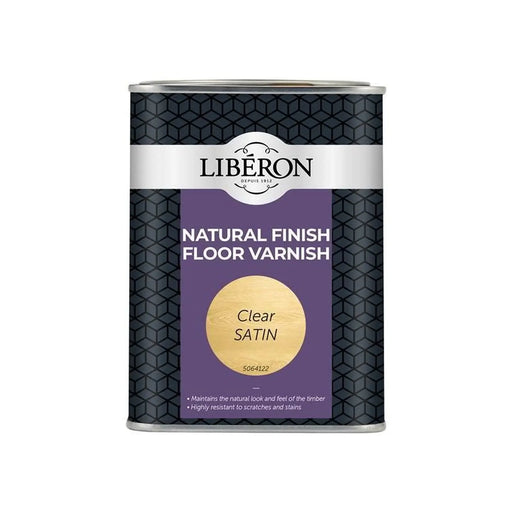 Liberon Natural Finish Floor Varnish Clear Satin 1 litre