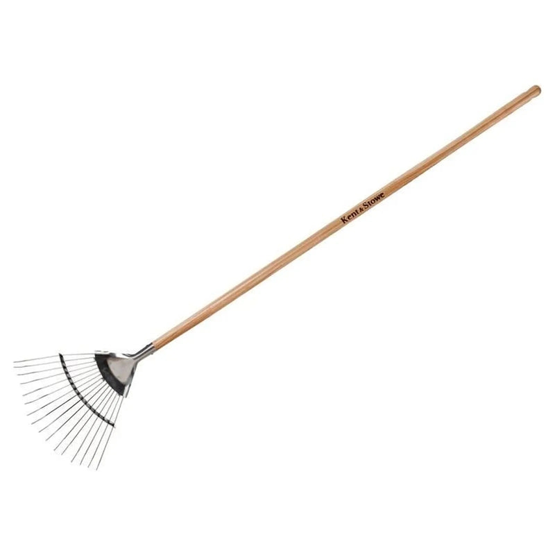 Kent & Stowe Stainless Steel Garden Life Lawn Rake, FSC®