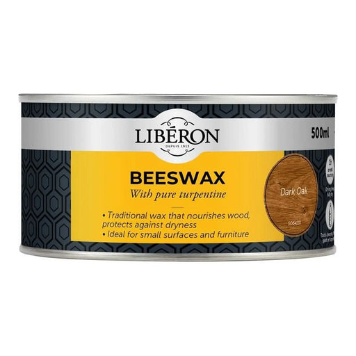 Liberon Beeswax Paste Dark Oak 500ml