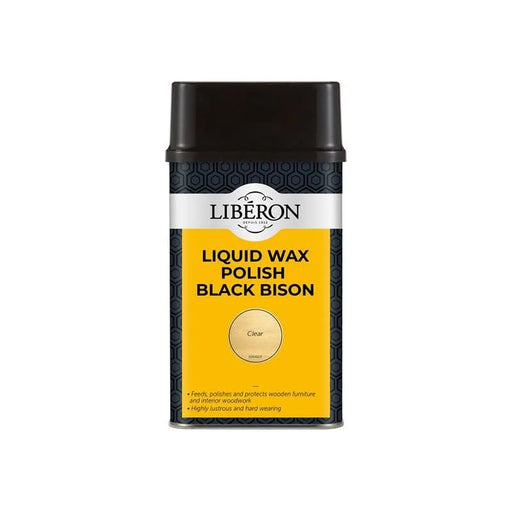 Liberon Liquid Wax Polish Black Bison Clear 500ml