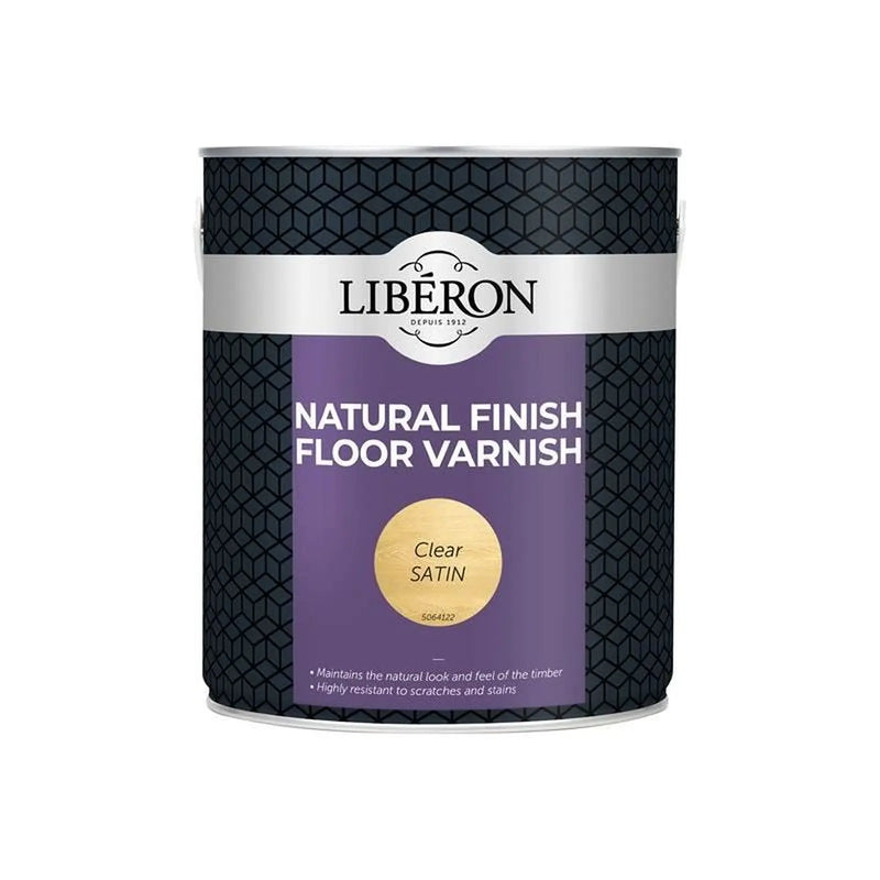 Liberon Natural Finish Floor Varnish Clear Satin 2.5 litre