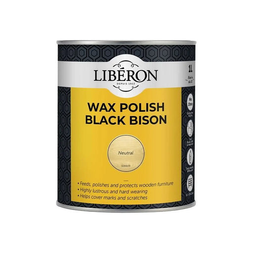 Liberon Black Bison Wax Paste Neutral 1kg