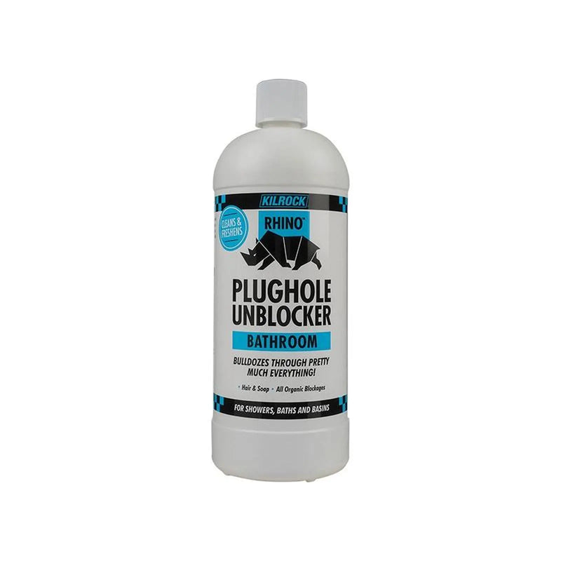 Kilrock Rhino Bathroom Heavy-Duty Drain Unblocker 1 litre