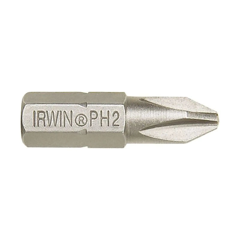 Irwin® Phillips Insert Bits PH1 25mm (Pack 2)
