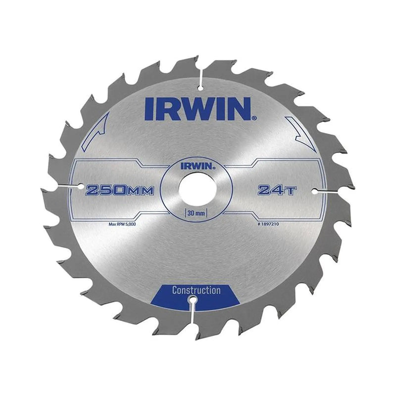Irwin® General Purpose Table & Mitre Saw Blade 250 x 30mm x 24T ATB