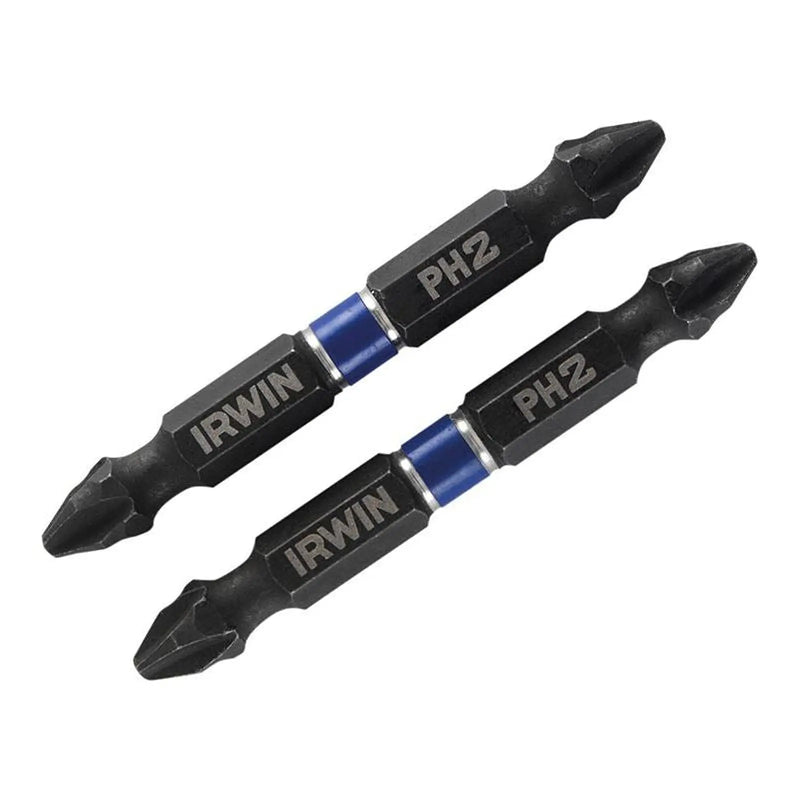 Irwin® Impact Double-Ended Screwdriver Bits Phillips PH2 60mm (Pack 2)