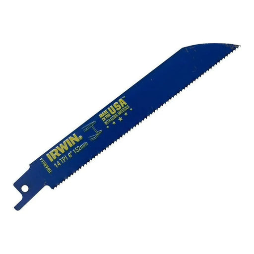 Irwin® 614R Sabre Saw Blade Metal Cutting 150mm 14 TPI Pack of 2