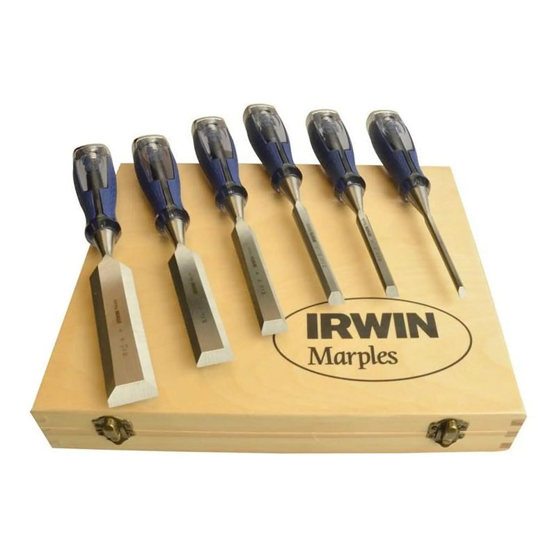 Irwin® Marples® M750 Splitproof Pro Bevel Edge Chisel Set, 6 Piece