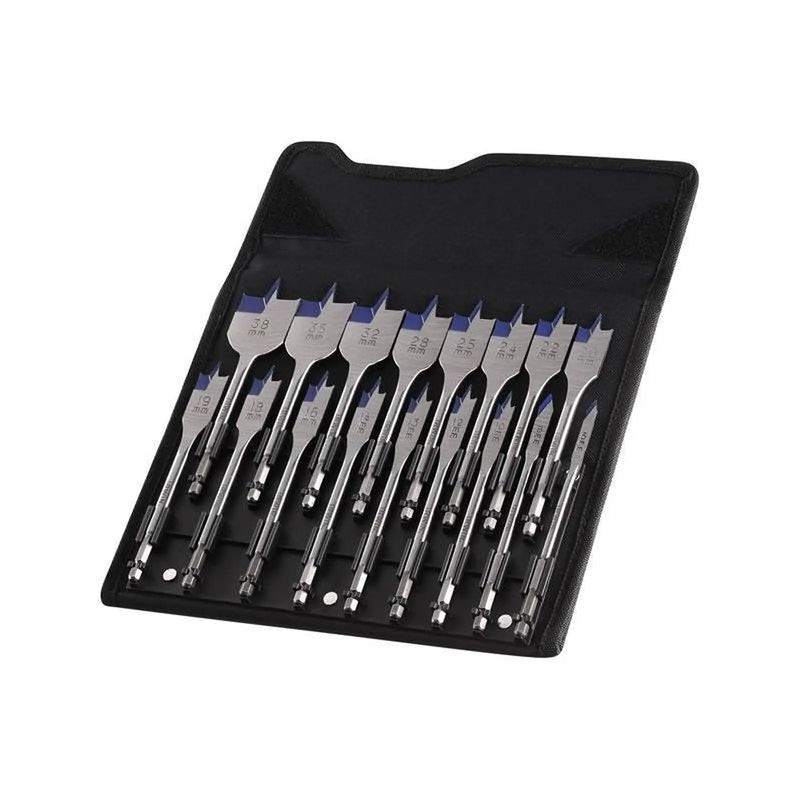 Irwin® Blue Groove 4X Flat Bit Set, 17 Piece