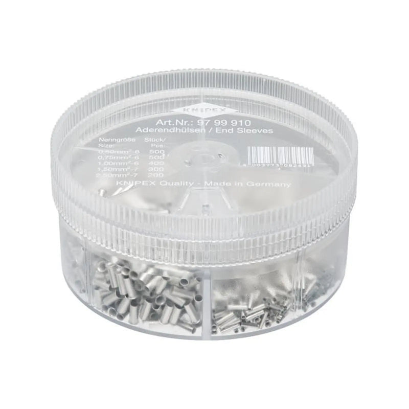 Knipex Non-Insulated Wire Ferrules Assortment Box, 1,900 Piece
