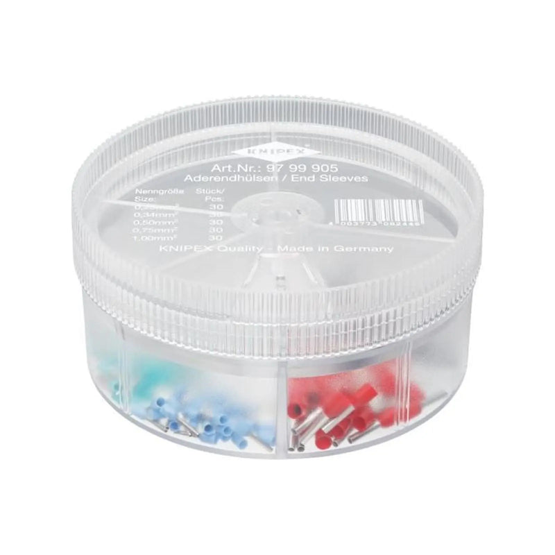 Knipex Insulated Wire Ferrules Assortment Box, 150 Piece