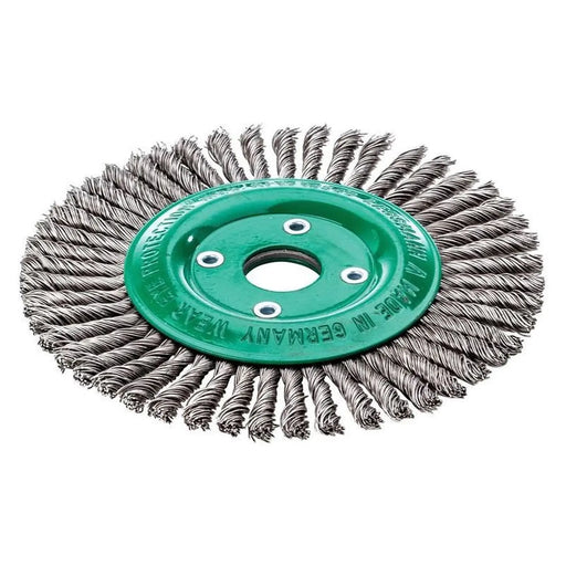 Lessmann Pipeline Brush 48 Knots 178 x 22.2mm Bore Steel Wire