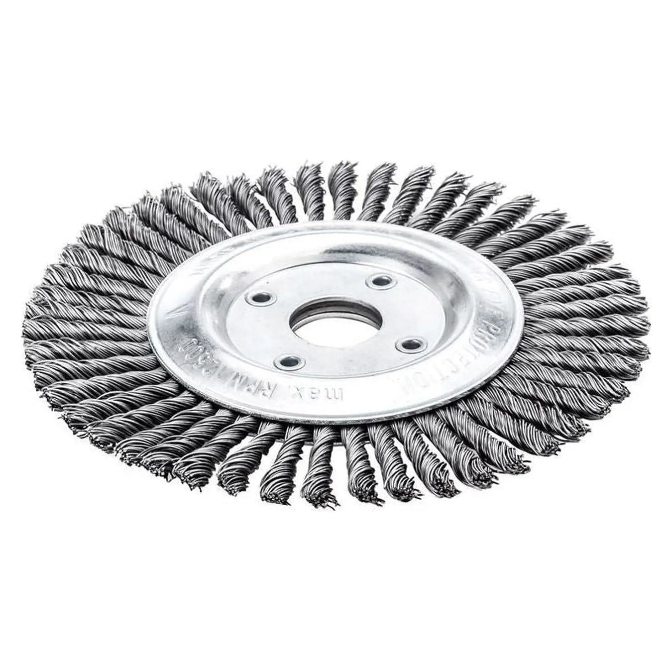 Lessmann Pipeline Brush 40 Knots 125 x 22.2mm Bore Steel Wire