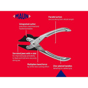 Maun Side Cutter Parallel Pliers 160mm