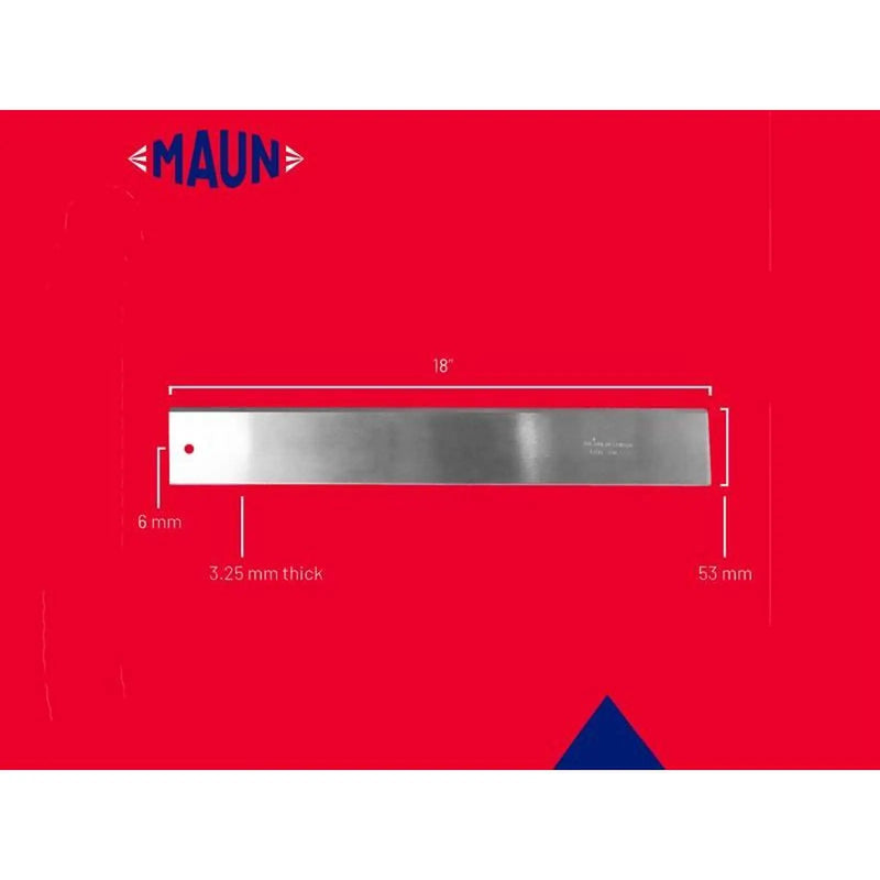 Maun Steel Straight Edge Imperial 18in