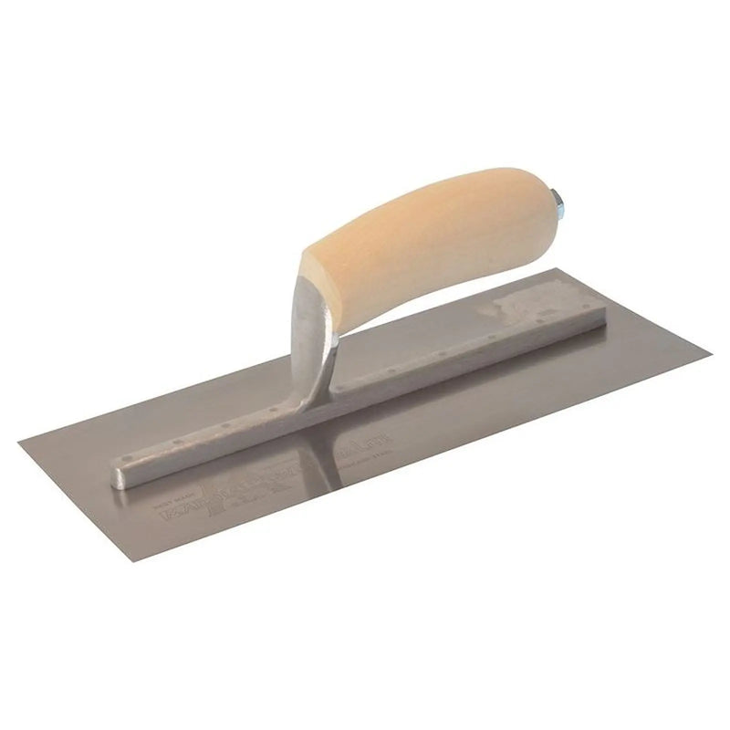 Marshalltown MXS1SS Plasterer's Finishing Trowel Stainless Steel Wooden Handle 11 x 4.1/2in