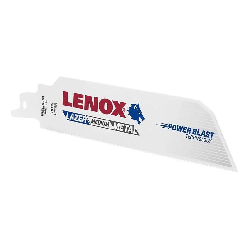 Lenox MetalWolf Wave Edge Reciprocating Saw Blade 152 x 25 x 1.1mm 18 TPI (Pack 5)