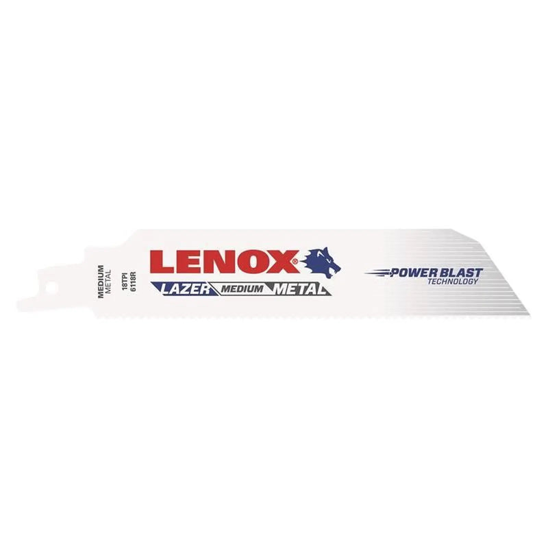 Lenox MetalWolf Wave Edge Reciprocating Saw Blade 152 x 25 x 1.1mm 18 TPI (Pack 5)
