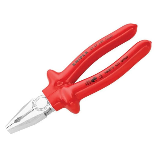 Knipex VDE Combination Pliers Dipped Handles 200mm