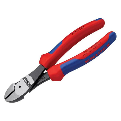 Knipex High Leverage Diagonal Cutters Multi-Component Grip 180mm
